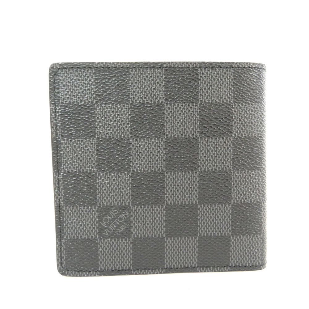 Louis Vuitton Canvas fold Damier Bi Wallet Portefeuille Marco Brown